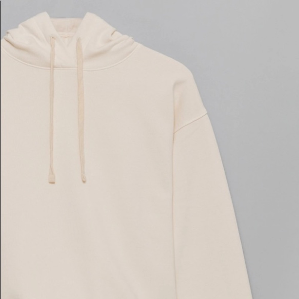 girlfriend collective ecru classic hoodie NWT - Picture 3 of 4